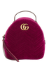 GG Marmont Backpack, &pound;750, Handbags, Purple, Velvet, Front view